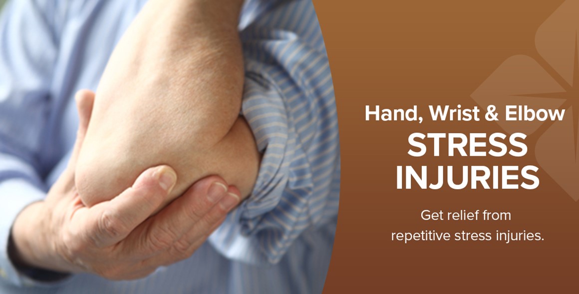 Hand, Wrist & Elbow stress injuries | get relief from repetitive stress injuries