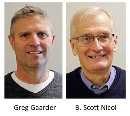 headshots for Greg Gaarder and B. Scott Nicol