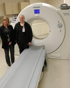 Tomah Health Imaging Director and Imaging Tech with the new CT scanner