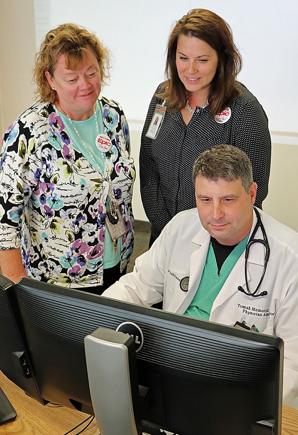 Tomah Health staff review features of the new Epic electronic health record system