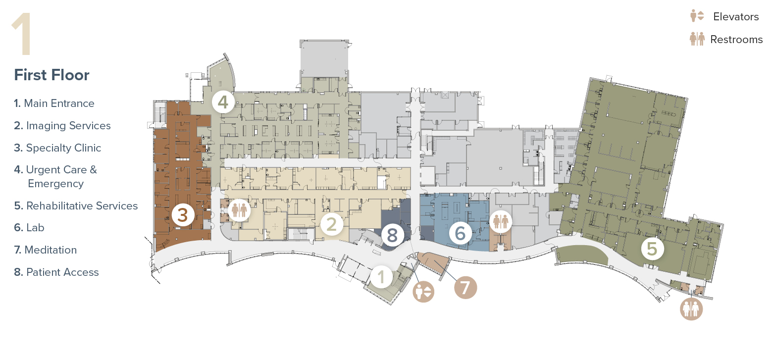 Floor plans for the Specialty Clinc at Tomah Health