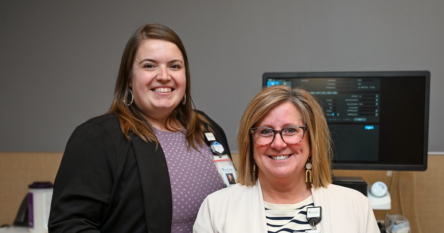 Alyssa Bronk, Imaging Services Coordinator, and Jessica Kennedy, Director of Imaging Services at Tomah Health.