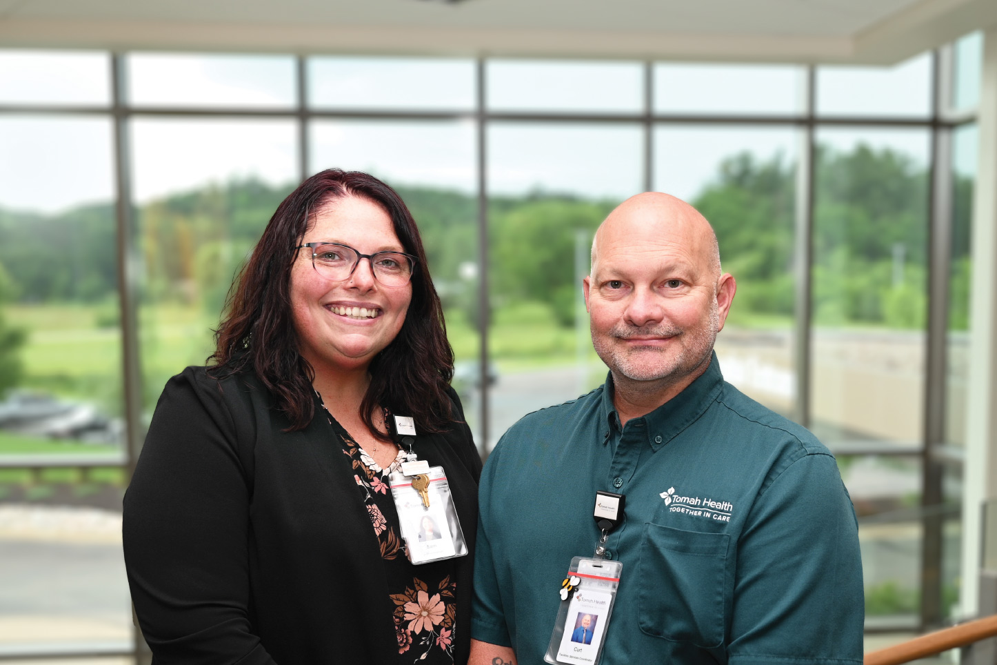 Sam Bach, Administrative Executive Assistant with Curt Reavis, Facilities Coordinator, both recommend working at Tomah Health.